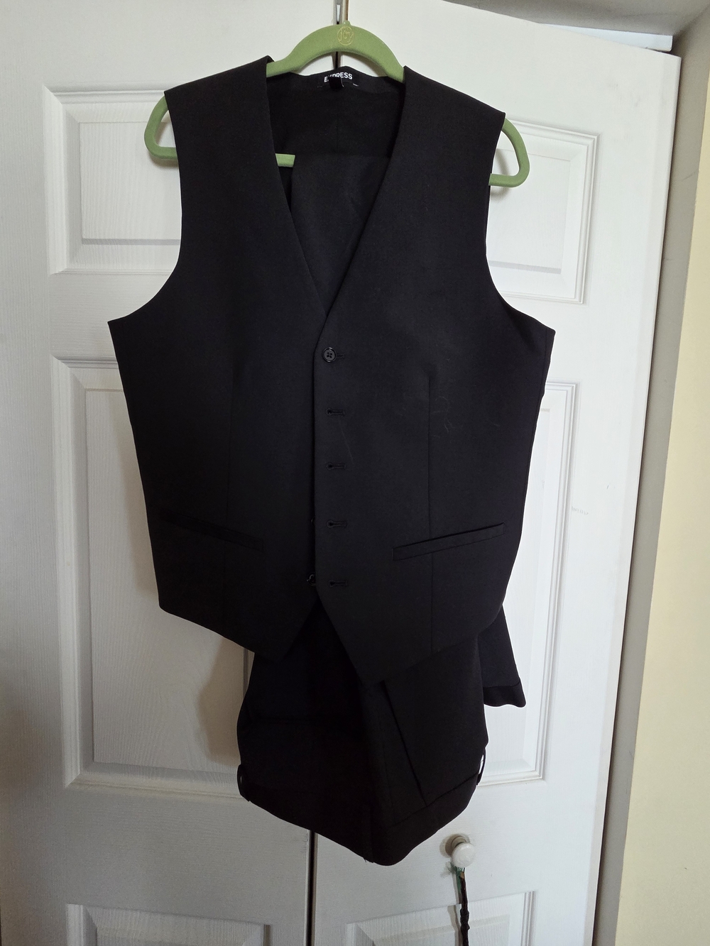 Express Black Men's Formal Vest - Tailored Waistcoat & Pants